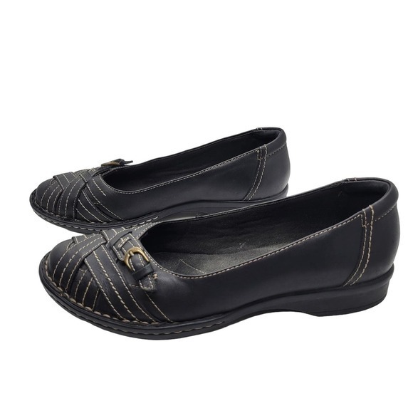 Clarks Bendables-Black-Women's 6.5M - Picture 1 of 8